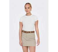 ONLY - ONLELINA S/S O-NECK SHORT TOP JRS NOOS white - Gr. - L