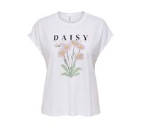 ONLY - ONLJANY NEW S/S O-NECK PRINT TOP BOX JRS Bright White - Gr. - S