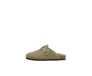 ONLY SHOES - ONLRIVER TEDDY PU SUEDE MULE taupe gray - Gr. - 38