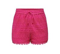 ONLY Shorts aus Spitze mit elastischem Bund. Rosa Fuchsia, fuchsia, XS