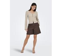 Only Damen Shorts Frau Nur Onlzora Mw Bermuda-shorts Pnt Noos Braun Xs