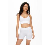 ONLY Damen Onlvicky Seamless Mini Shorts Noos Hipster Mit Elastischer Taille Für Jugendlichen Komfort, White, s