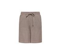 Shorts ONLY "ONLSIESTA MW PULL-UP LIN BL SHORTS NOOS", Damen, Gr. M, N-Gr, walnut, Jersey, Obermaterial: 80% Viskose, 20% Leinen, unifarben, loose fit kniefrei, Hosen Shorts, loose fit, Jersey, Viskos