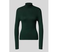 ONLY Slim Fit Rollkragenpullover aus Viskose-Mix Modell 'KAROL' in Dunkelgruen, Größe M