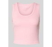 ONLY Slim Fit Tank Top aus Baumwoll-Mix Modell 'EASY' in Rosa, Größe L