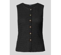 Only Slim Fit Weste mit Seersucker-Struktur Modell 'ILSE' in Black, Größe M