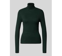 Only Slim Rollkragenpullover aus Viskose-Mix Modell 'KAROL' in Dunkelgruen, Größe M