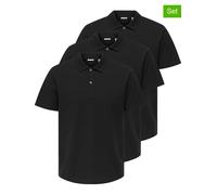 Only & Sons Poloshirt Gordon Kurzarmshirt Im Dreierpack für Herren - L