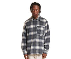 ONLY & SONS Austin Wool Zip Overshirt grau Nadelstreifen/Antikweiß S