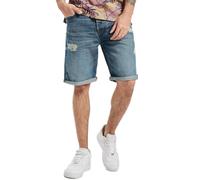 ONLY & SONS Avi Loose Herren Jeans-Shorts im Used-Look Denim-Hose 22015232 Blau W29