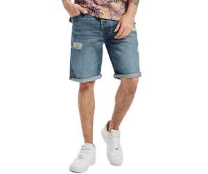 ONLY & SONS Avi Loose Herren Jeans-Shorts im Used-Look Denim-Hose 22015232 Blau W29