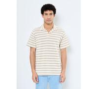 Only & Sons - Bekleidung ONSIAN REG STRIPE STRUCT SS RESORT POLO - beige - Größe XXL