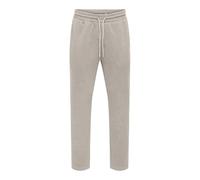 ONLY & SONS Bequeme Jogginghose mit Kordelzug und Taschen in komfortabler Passform, Farben:Beige-2, Größe Hosen:XXL