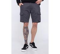 Cargoshorts ONLY & SONS "ONSCAM STAGE CARGO SHORTS 6689 LIFE NOOS", Herren, Gr. L, N-Gr, grau, Web, Obermaterial: 98% Baumwolle, 2% Elasthan, unifarben, normal, Hosen (48529000-L) grau