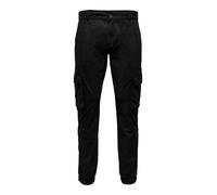 ONLY & SONS Cargohose "Cam" in Schwarz - Größe W32/L32 | Herren Plussize