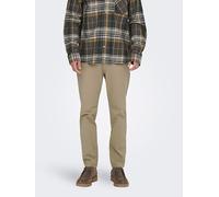 Stoffhose mit französischen Eingrifftaschen Modell 'FREE' 33/32 men Beige