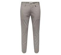 ONLY & SONS Chino in Grau - 62% | Größe W28/L30 | Herren Plussize