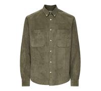 ONLY & SONS Cordhemd "Alp" in Khaki - Größe L | Herren Plussize