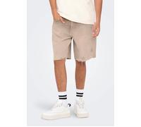 Only & Sons Male Jeans-Shorts ONSEDGE Mittlere Taille Gerade geschnitten Shorts