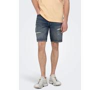 Only & Sons Edge Dest 9648 Denim Shorts in Gr. L in Blau