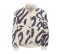 ONLY & SONS Fleecejacke "Ray" in Weiß - Größe L | Herren Pullover Sport