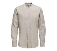 ONLY & SONS Hemd "Caiden" - Regular fit - in Beige - Größe XL | Herren Plussize