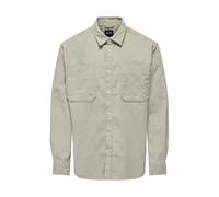 Only&Sons Hemd Herren Comfort Fit Baumwolle beige, S