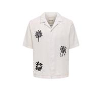 Only&Sons Hemd Herren Comfort Fit Baumwolle weiß, XXL