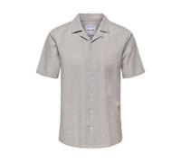 Only&Sons Hemd Herren Slim Fit Baumwolle beige, L