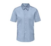 Only&Sons Hemd Herren Slim Fit Baumwolle blau, L