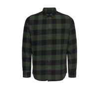 Kariertes Holzfäller Hemd Basic Langarm Flanellhemd Freizeit Karo Slim Fit Shirt Baumwolle ONSGUDMUND, Farben:Khaki, Größe Hemd:L