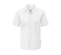 Only&Sons Hemd Herren Slim Fit Baumwolle weiß, S