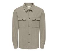 ONLY & SONS Hemd "Marrk" in Beige - Größe XL | Herren Plussize
