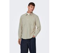 ONLY&SONS - ONSALP 2PKT WASHD CORD LS SHIRT NOOS Silver Lining - Gr. - M