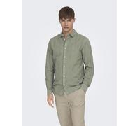 ONLY & SONS Hemd - Slim fit - in Khaki - 47% | Größe XL | Herren Plussize