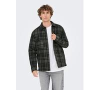 ONLY & SONS Hemdjacke "Gudmund" in Grau - 42% | Größe XXL | Herren Plussize