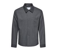 ONLY & SONS Hemdjacke "Miro" in Dunkelgrau - Größe XS | Herren Plussize