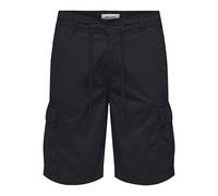 ONLY & SONS Herren Cargoshorts Dark Navy 4-Taschen Cargo Shorts L 29cm Einfarbig