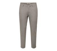 Only & Sons Herren Chino Hose ONSMARK SLIM BRUSH PIQUE - Slim Fit - Blau Grau