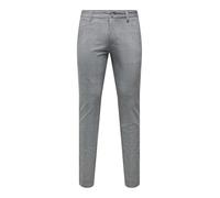 Only & Sons Herren Chino Hose ONSMARK Slim Check 9887 - Slim Fit - Stretch, Größe:30W / 32L, Farbe:Limestone 22019887