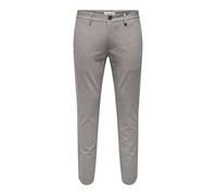ONLY & SONS Chino in Grau - 55% | Größe W28/L32 | Herren Plussize