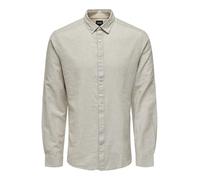 ONLY & SONS Herren Freizeit Hemd ONSCAIDEN - Slim Fit XS S M L XL XXL Grün, Größe:XL, Farbe:Chinchilla 22012321