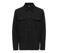 Only & Sons Herren Freizeit Hemd ONSNEWKODYL Overshirt Regular Fit XS - XXL, Größe:L, Farbe:Black 22021279