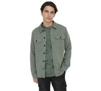 ONLY & SONS Herren Onsnewkodyl Overshirt Sweat Noos Freizeithemd, Castor Gray, L EU