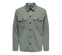 Only & Sons Herren Freizeit Hemd ONSNEWKODYL Overshirt Regular Fit XS - XXL, Größe:XXL, Farbe:Castor Gray 22021279