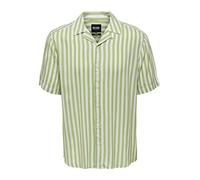Freizeithemd aus Viskose mit Reverskragen Modell 'WAYNE' S men Hellgruen
