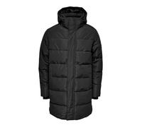 Steppjacke ONLY & SONS "ONSCARL LIFE LONG QUILTED COAT NOOS OTW" Gr. M, schwarz (black) Herren Jacken Steppjacken (53966066-M)