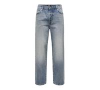 Loose Fit Jeans im 5-Pocket-Design Modell 'FADE' 33/32 men Rauchblau