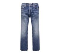 ONLY & SONS Jeans "Edge" - Straight fit - in Blau - Größe W30/L30 | Herren Plussize