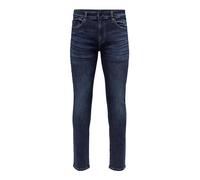 ONLY & SONS Herren Jeans ONSLOOM Slim 6749 - Slim Fit - Blau - Dark Blue Denim, Größe:34W / 32L, Farbvariante:Dark Blue Denim 22026749